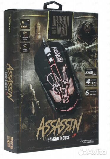 Мышь проводная Qumo Dragon War Assassin M33 черный