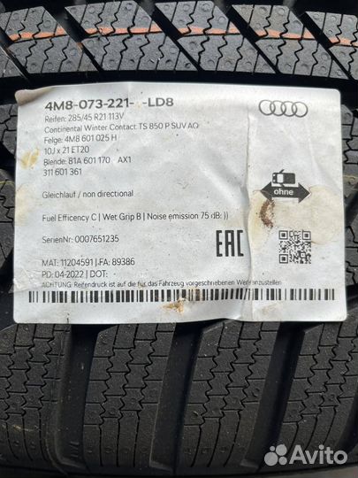 Зимние колеса в сборе 285/45R21 Continental