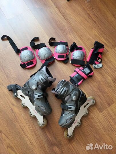 Роликовые коньки детские раздвижные