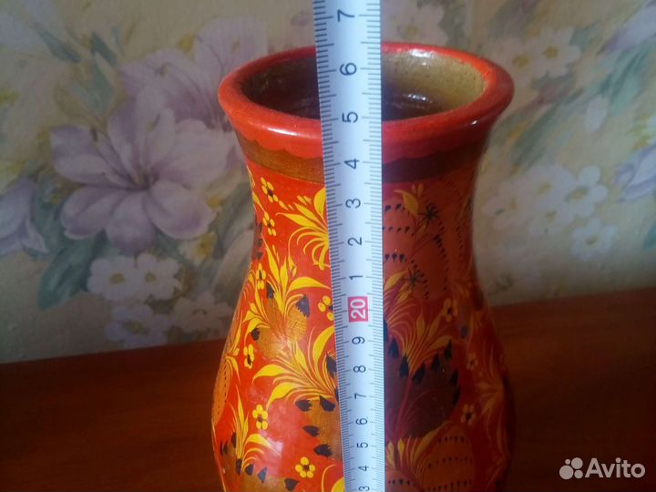 Ваза хохлома