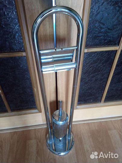 Подставка для бумаги и ершика металл