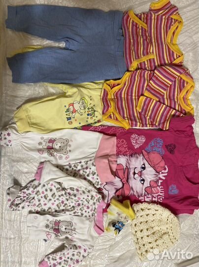 Детские вещи пакетом для девочек от 0 до года