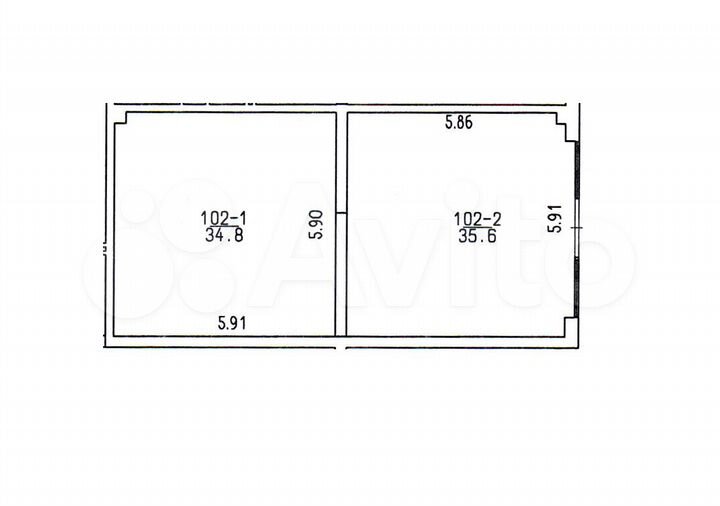 2-к. апартаменты, 70,4 м², 1/14 эт.