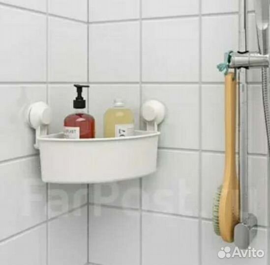 Полка угловая, мыльница, держатель IKEA