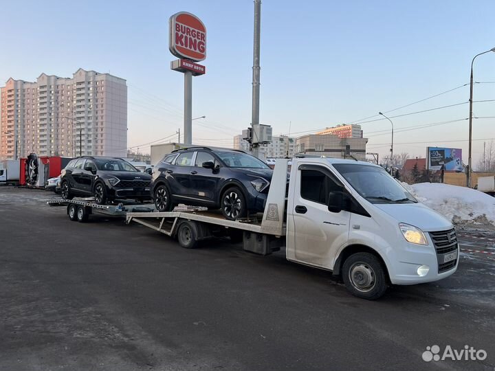 Эвакуатор с прицепом (2 авто)