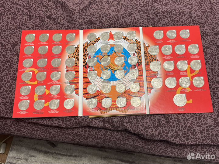 Набор монет СССР 64 шт