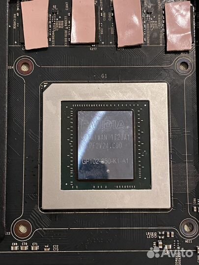 Msi gtx 1080 ti armor, новые прокладки, паста