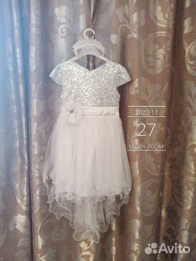 Нарядное платье для девочки 110 116