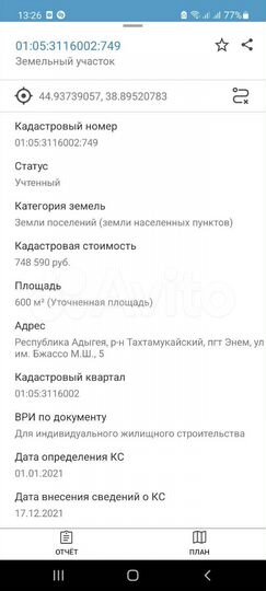 Участок 6 сот. (ИЖС)