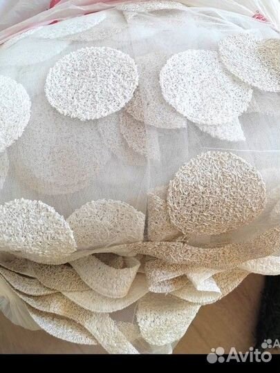 Готовый тюль 500*250 Шары, нежные