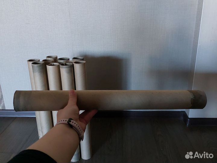 Втулки картонные жесткие 51,5х5,5 см пакетом