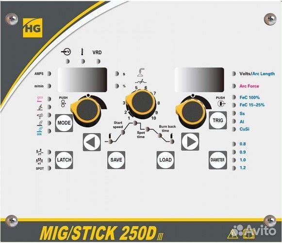 Сварочный полуавтомат Hugong MIG/stick 250D III 02