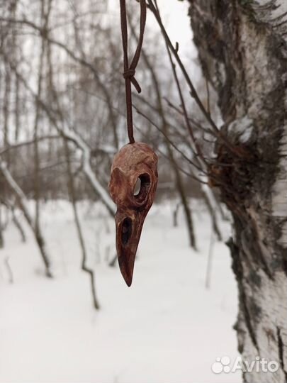 Череп птицы, оберег талисман