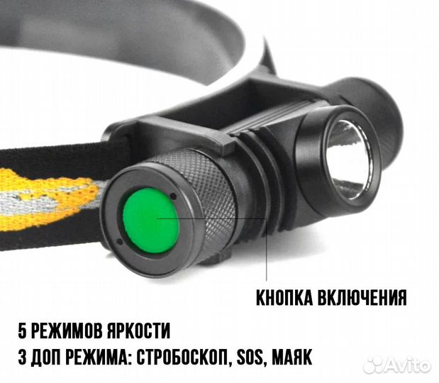 Фонари налобные Boruit D10, D25 новые