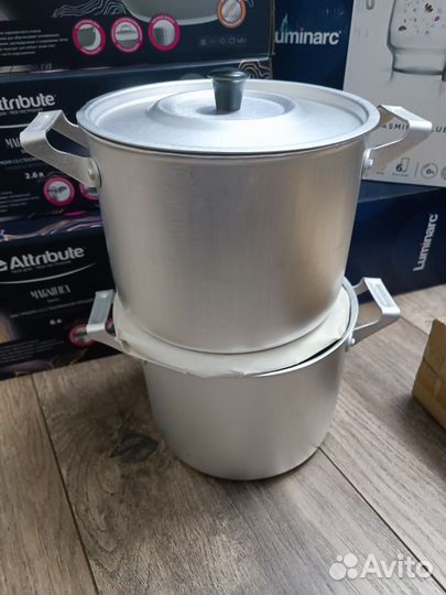 Кастрюля алюминиевая 2,5 литра новая