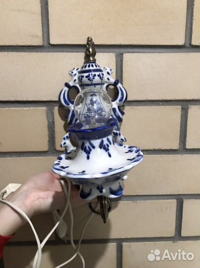 Светильник настенный- бра Гжель