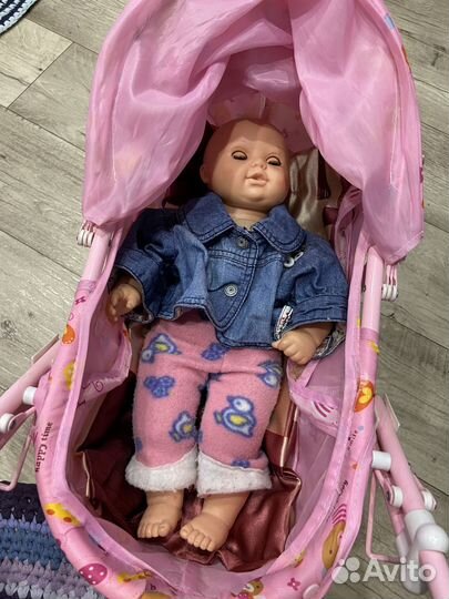 Коляска с куклами