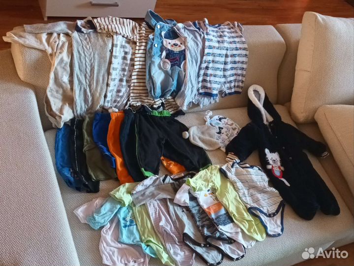 Детские вещи пакетом на мальчика 3-6 месяцев