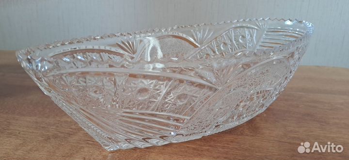 Хрустальная ваза -ладья СССР