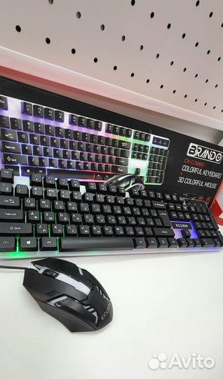 Игровая клавиатура + игровая мышь brando