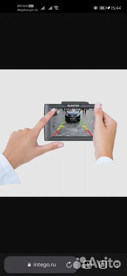 Номерная рамка с камерой заднего вида