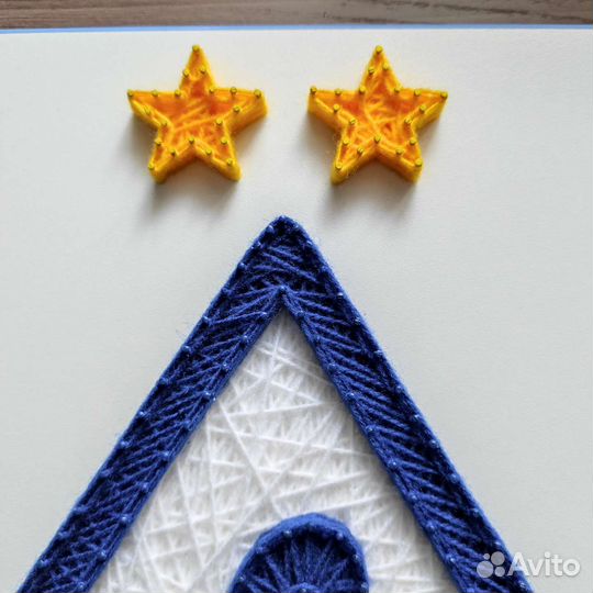 Логотип фк Динамо-Москва в технике Стринг Арт