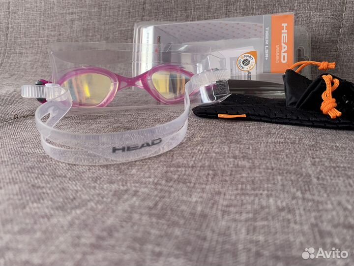 Очки для плавания стартовые Head Tiger LSR+