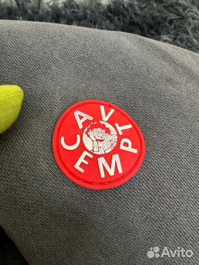 Свитшот Cav Empt серый погружной с перфорацией