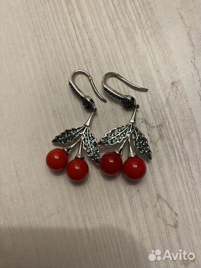 Серьги серебро