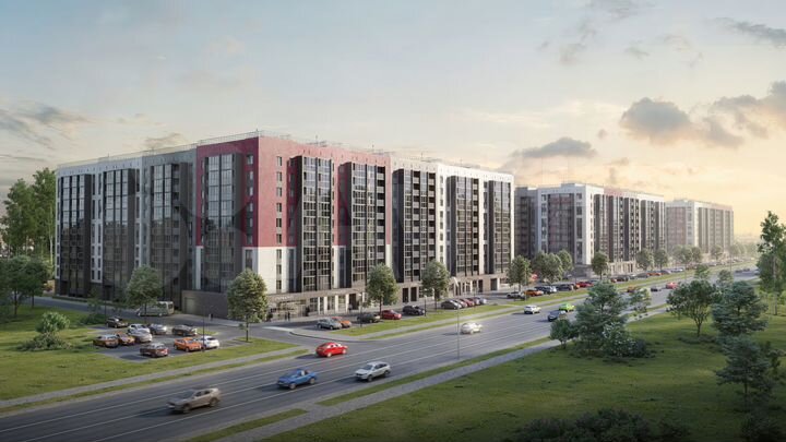 2-к. квартира, 55,4 м², 7/10 эт.