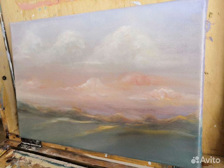 Картина маслом пейзаж, картина под заказ, подарок