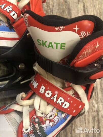 Коньки детские раздвижные 33 36