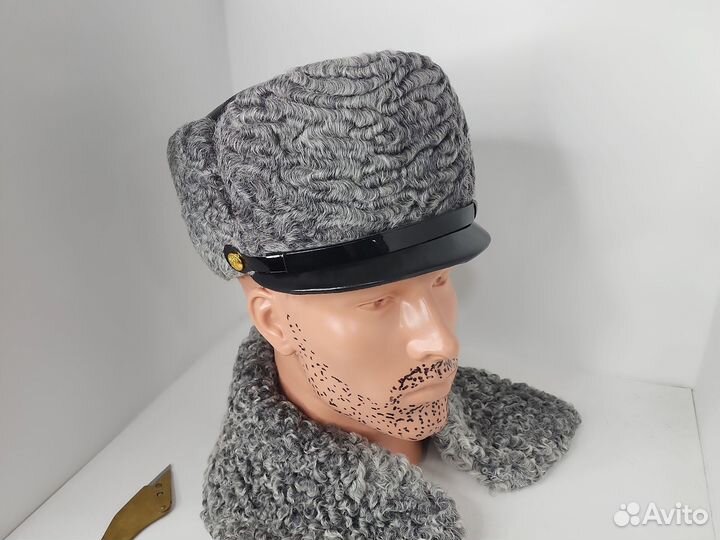 Каракулевая форменная кепка шапка с воротником