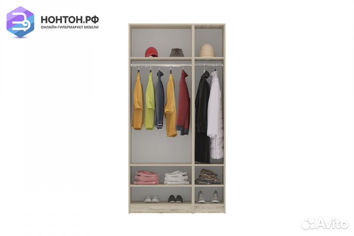 Шкаф Венеция комбинация № 6 дуб серый крафт / граф