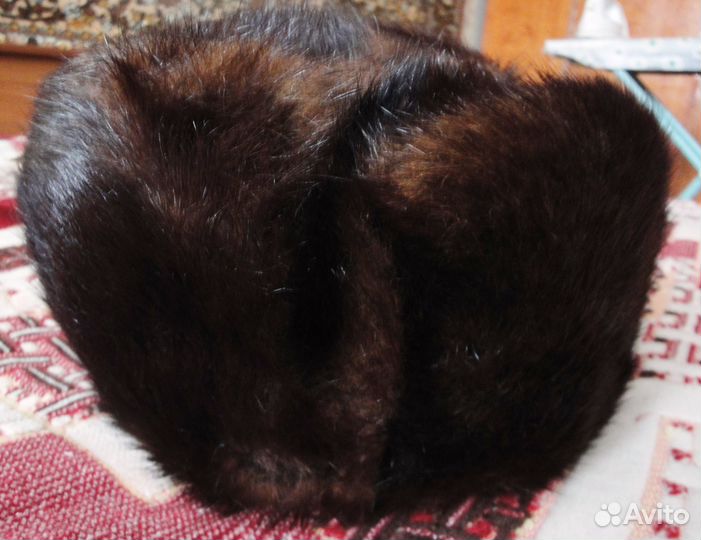 Шапка ушанка мужская норка