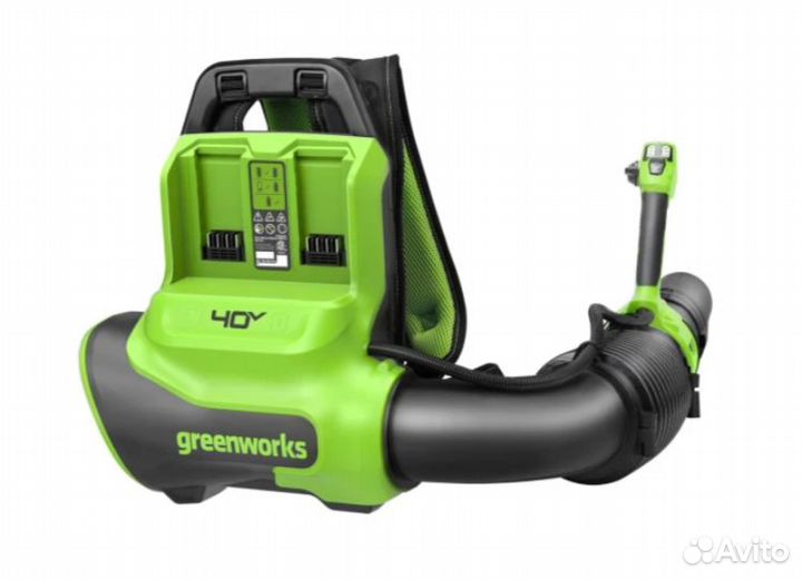 Ранцевая воздуходувка Greenworks GD40BPG2, 40V