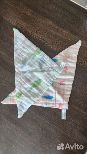 Слюнявчики из муслина