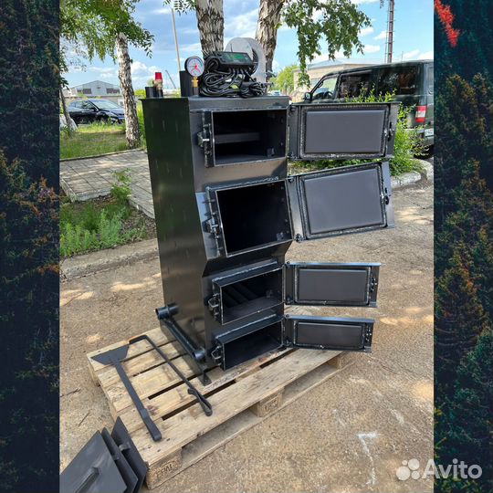 Котел твердотопливный длительного горения