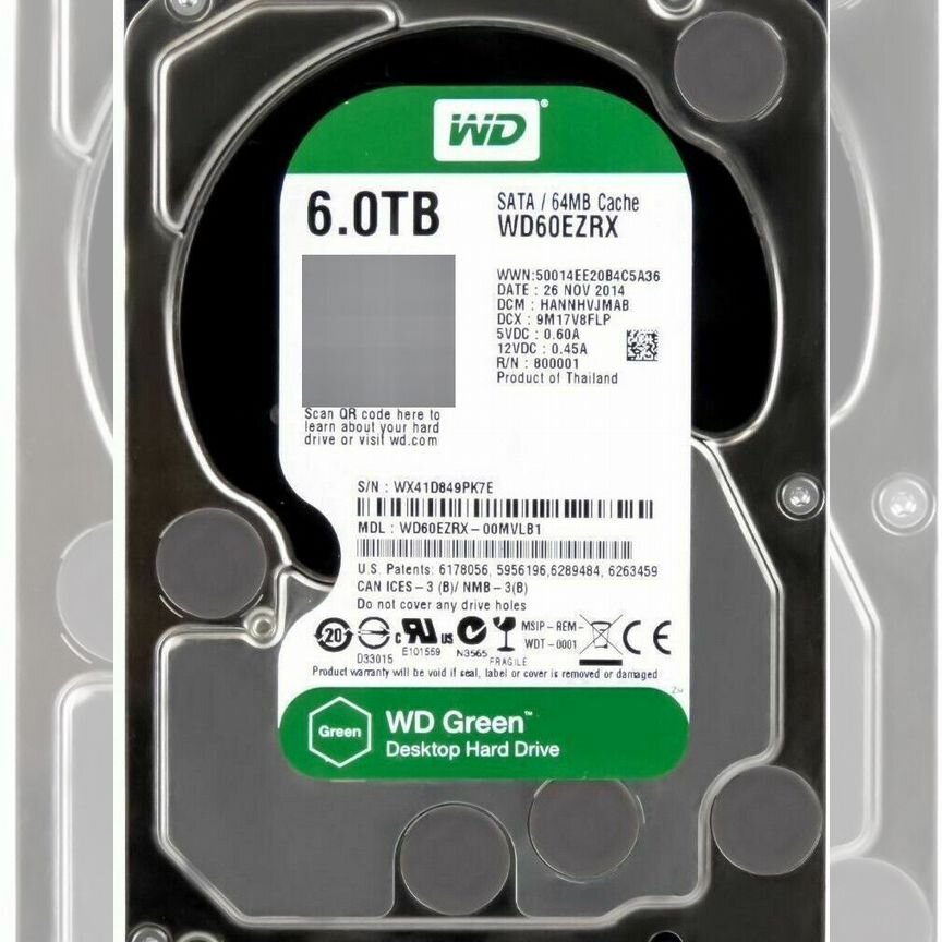 [WD60EZRX] Жесткий Диск Western Digital Wd60ezrx 6tb Sata
