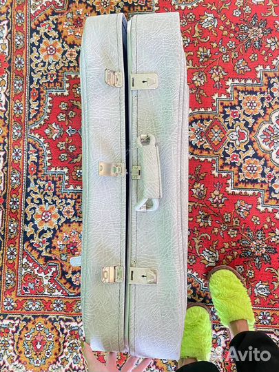 Винтажный ретро чемодан большой СССР кожа