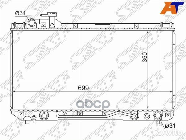 Радиатор Toyota RAV4 (XA10) 94-98 TY0004-10 Sat