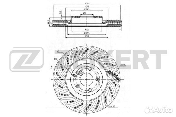 Диск торм. перед. MB CLS (218) 11