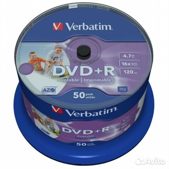 Оптический диск DVD+R диск Verbatim 4,7Gb #81793