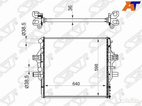 Радиатор iveco daily 11, iveco daily 14