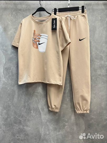 Женский костюм Nike кофе 42-52 разные расцветки