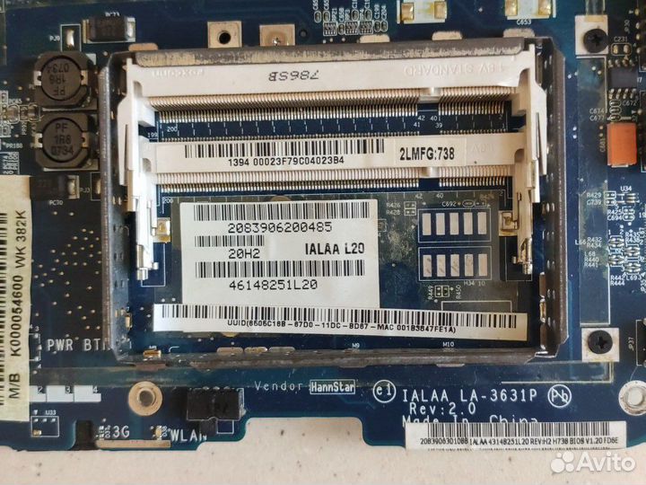 Toshiba satellite A210-16G (ialaa LA-3631P rev:2.0