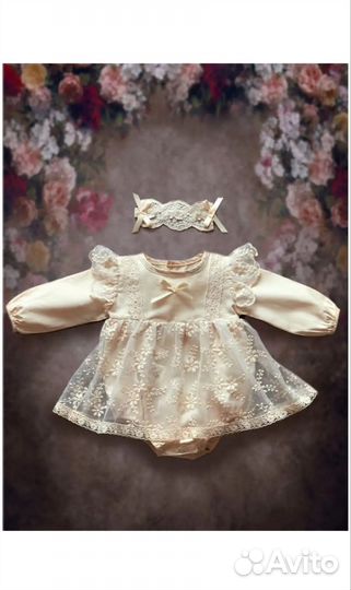 Платье боди для девочки 62