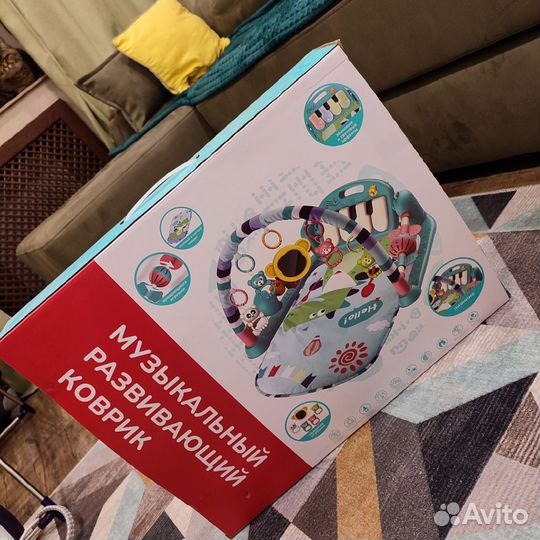 Развивающий коврик новый