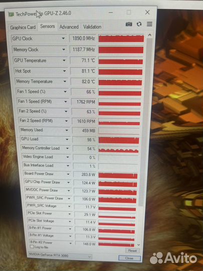 Видеокарта rtx 3080 10gb msi