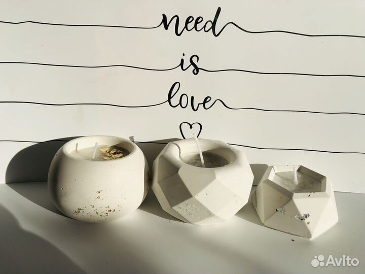 Кашпо из гипса, органайзер, подсвечник